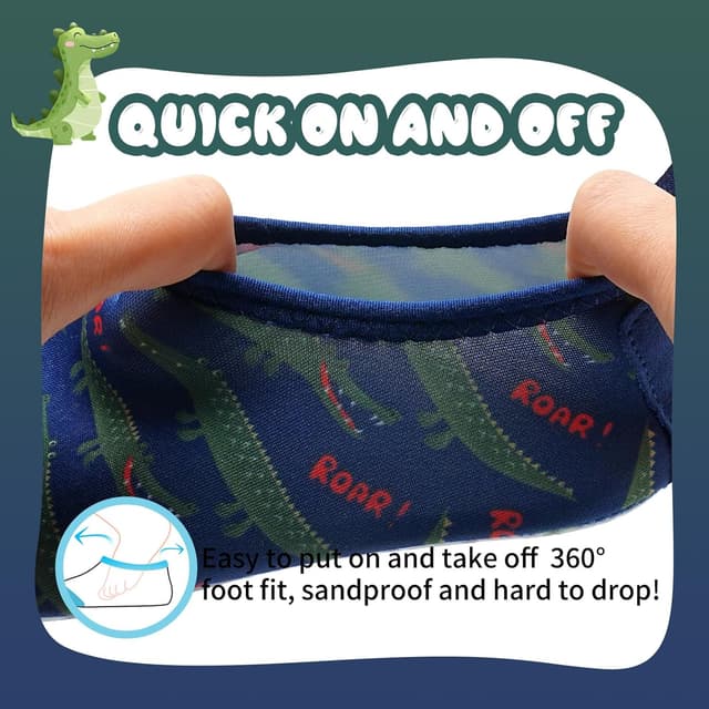 Detalle 2 de Kids Swim Water Shoes – breathable aqua socks for boys, girls, toddlers and babies (quick-dry, non-slip)