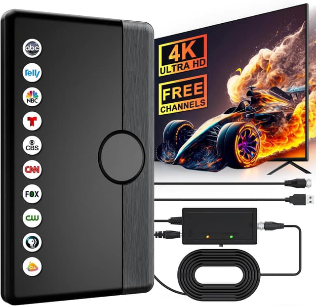 Imagen de 2025 Indoor Outdoor TV Antenna 360° Reception en OfertitasTOP