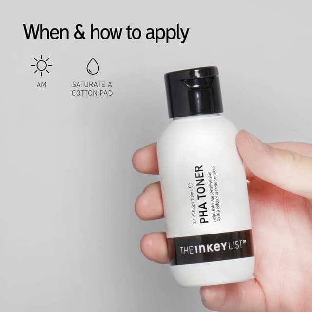 Detalle 2 de The INKEY List PHA Toner al 3% con niacinamide al 3% (100 ml) per migliorare delicatamente la texture