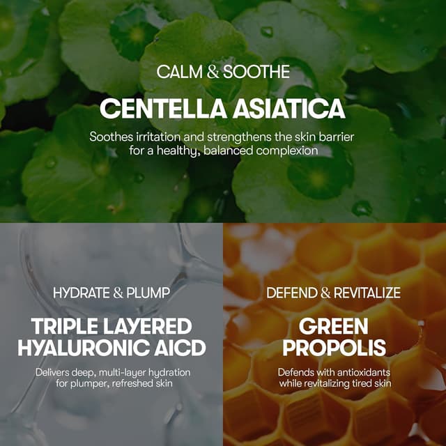 Detalle de VT COSMETICS CICA tägliche beruhigende Maske (Centella asiatica & Hyaluronsäure) – 30 Stück