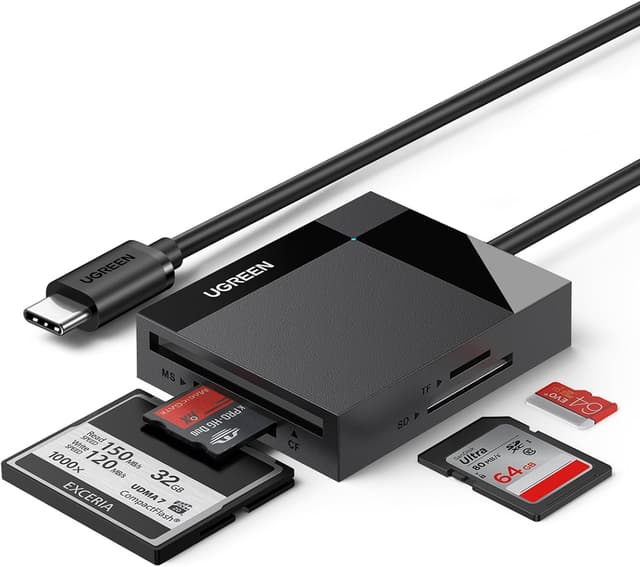 Detalle de UGREEN USB C Kartenleser 4in1 104MB/s