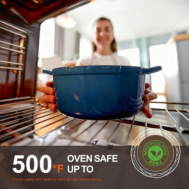 Thumbnail 3 de Overmont Refined Enameled Cast Iron Dutch Oven