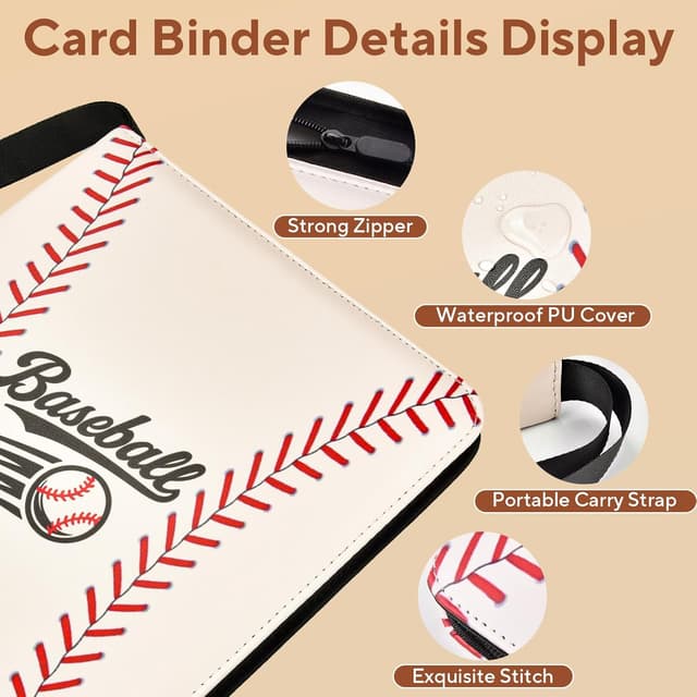 Thumbnail 2 de ULLTOON Baseball Card Binder 1080-Pocket card organizer