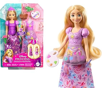 Imagen de Mattel Disney Princesas Rapunzel 2 en 1 con accesorios🎀 en OfertitasTOP