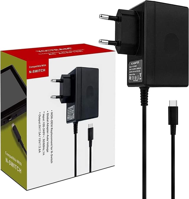 Detalle de Nintendo Switch Ladegerät PD 15V 2,6A