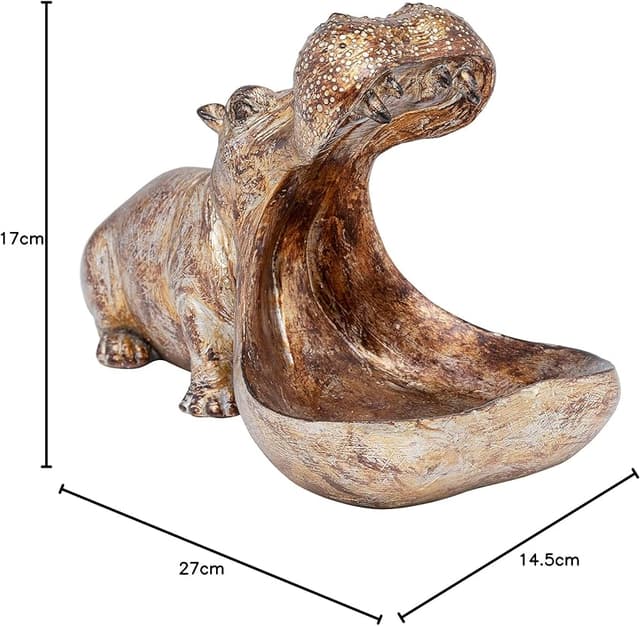 Thumbnail 6 de Kare Design Hipopótamo Hambriento Decorativo Oro 🦛