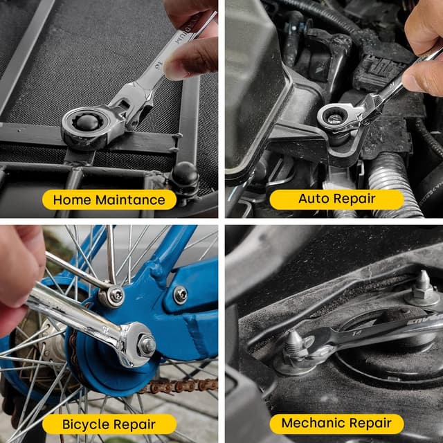 Thumbnail 5 de Enventor 14Pcs Flex-Head Ratchet Spanner Set