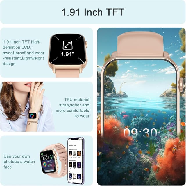 Thumbnail 1 de IOWODO Smart Watch 1.91" HD fitness smartwatch