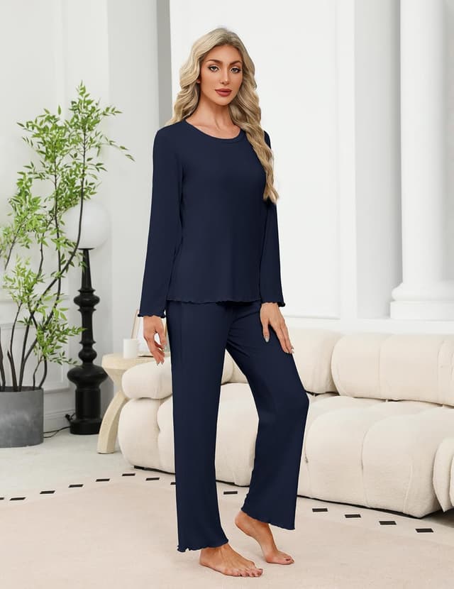 Detalle 2 de Ensemble pyjama femme Ekouaer 2 pièces