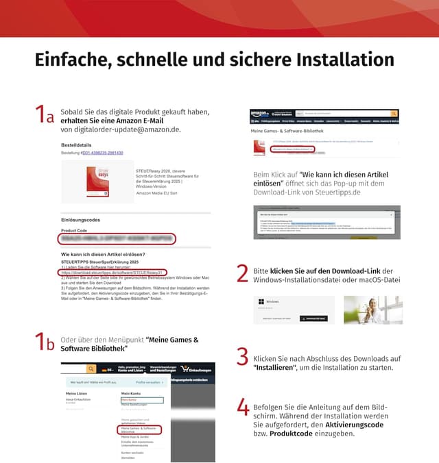 Detalle de STEUEReasy 2026 Steuererklärung 2025 Software