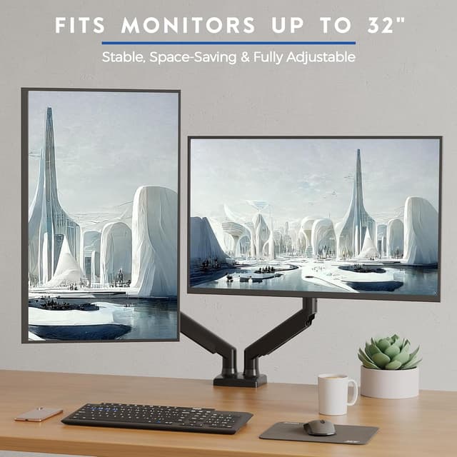 Thumbnail 3 de BONTEC Dual Monitor Stand 9KG