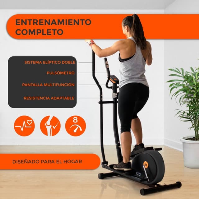 Thumbnail 2 de Bonplus Bicicleta Elíptica con 8 Niveles y Pulsómetro 🚴♀