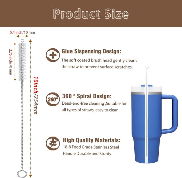 Detalle 2 de Stanley straw cleaner brush 10 inch