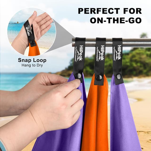 Detalle de HiiPeak microfibre towel 160 x 80cm