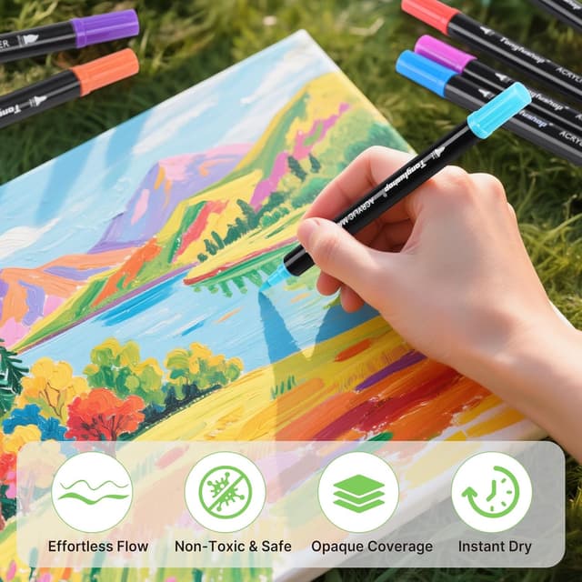 Detalle 2 de 120 Colour Acrylic Paint Pens
