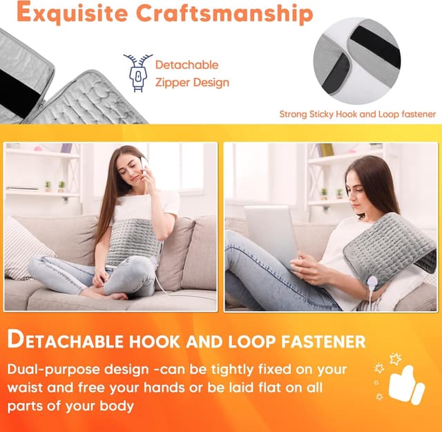 Thumbnail 2 de Aisutha Soft Heating Pad 12" x 48" for back relief ♨