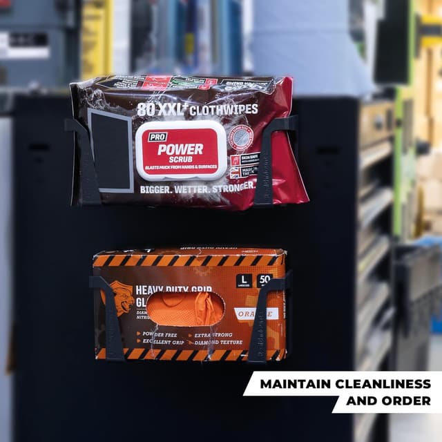 Detalle 2 de StealthMounts Porte-essuie lot de 2 pour atelier