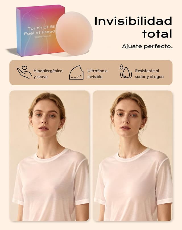 Thumbnail 2 de Pezoneras adhesivas de silicona 0,2 mm 2 pares