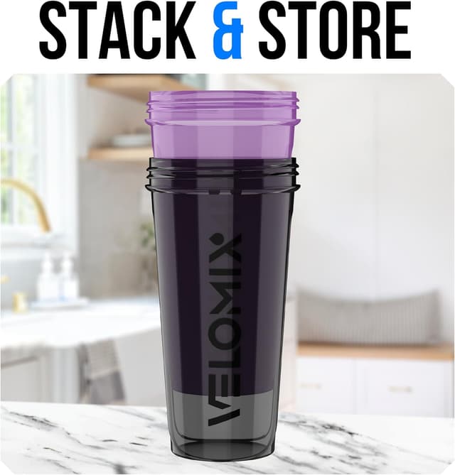 Detalle de Protein shaker 2 pack 828ml VELOMIX