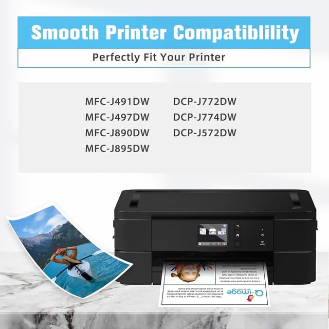 Detalle de Q-image LC3213/LC3211 Compatible Ink Cartridges (5 Pack) for Brother LC-3213 & LC-3211 Printers