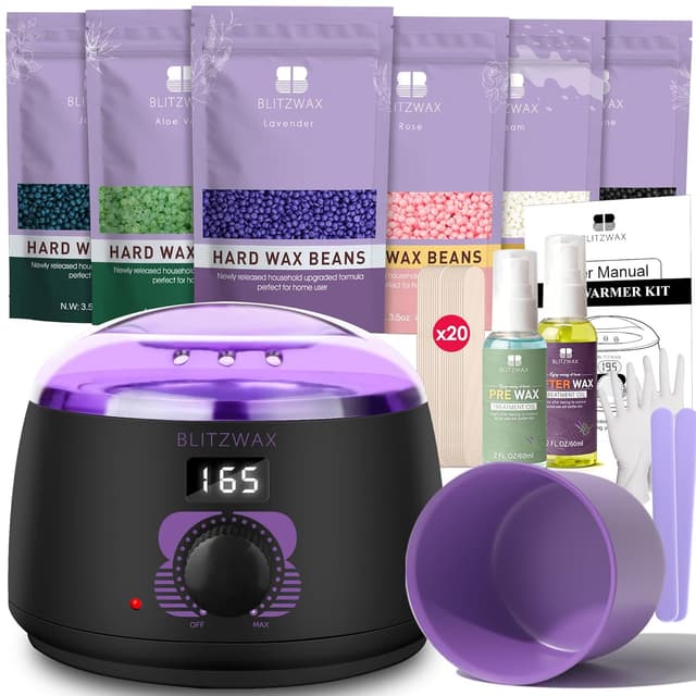 Detalle de BLITZWAX Waxing Kit with 51 Accessories ⚙