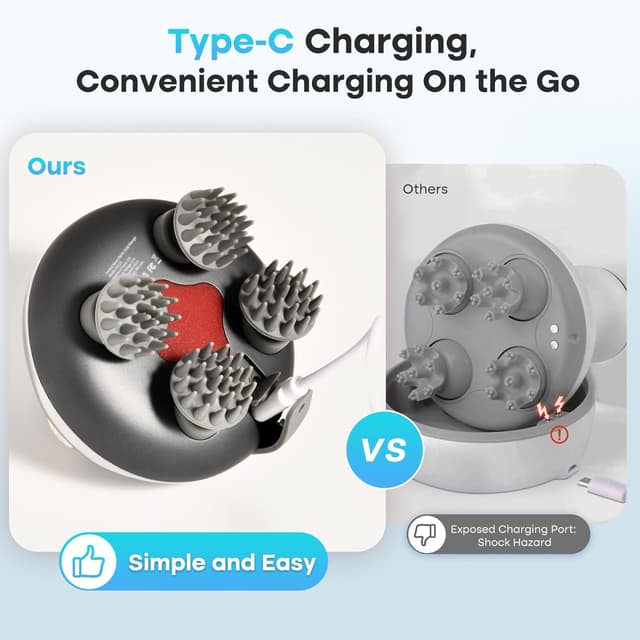 Thumbnail 4 de arboleaf Head Massager Scalp 8-claw