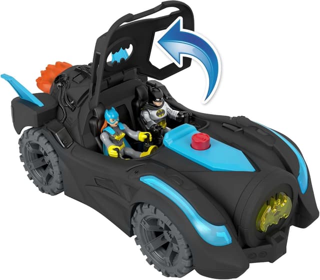 Detalle de Batmobile Imaginext 30,5 cm luci e suoni HGX96