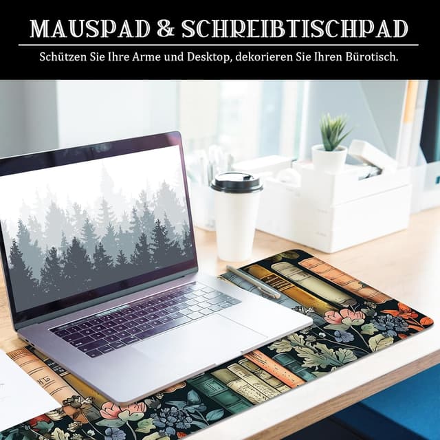 Detalle 2 de Tapis de souris fleurs XL 80x30 cm