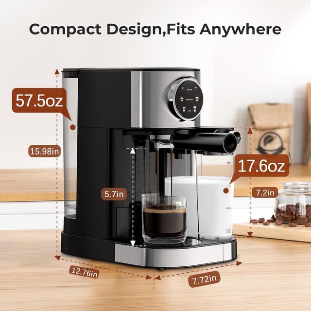 Thumbnail 4 de Electactic Espresso Machine 20 Bar Compact