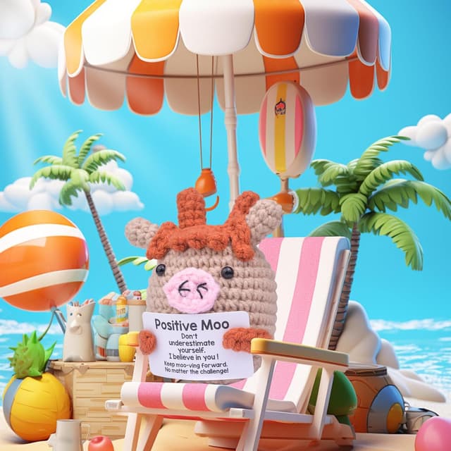 Detalle 2 de Pocket Hug Positive Sonnen-Tier Büffel