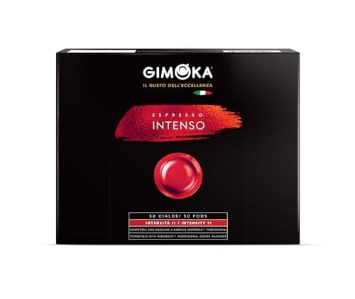 Detalle de Gimoka Mezcla de Café Espresso Intenso 11/11 (50 cápsulas) compatible Nespresso* Business Zenius y Gemini