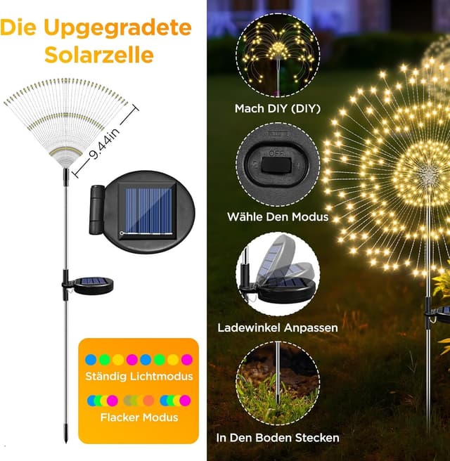 Thumbnail 5 de HELESIN Lumières Solaires 105 LED