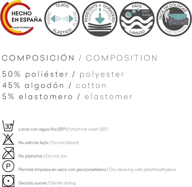 Thumbnail 5 de Eysa Ulises Funda elástica 4 plazas Crudo