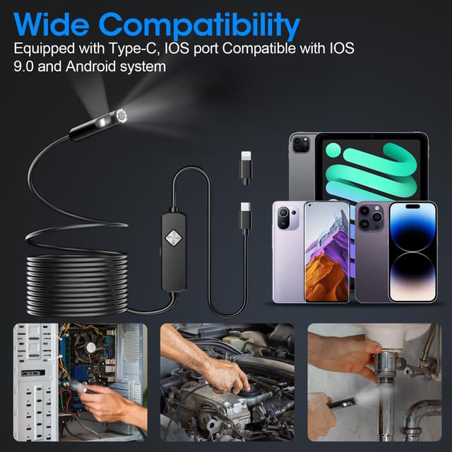 Thumbnail 5 de UrbanLuxe Telecamera ispezione 5 m HD 1920P