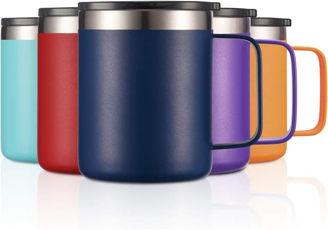 Thumbnail 1 de ALOUFEA 12oz Navy Stainless Steel Insulated Mug