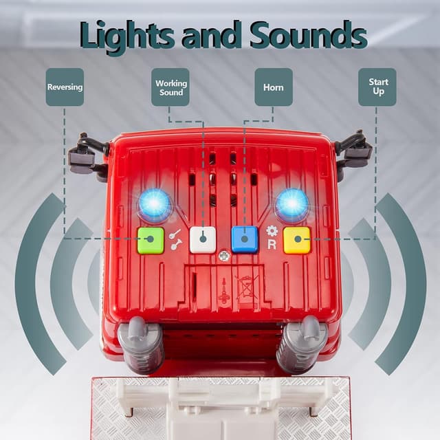 Thumbnail 1 de HERSITY Feuerwehr-Spielzeug 1:16 Drehleiter