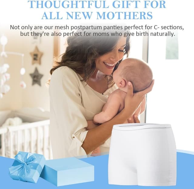 Thumbnail 6 de ACWOO Postpartum Disposable Knickers (10 pack) – high-waist mesh pants for C-section recovery, travel, period & incontinence