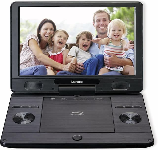 Detalle 2 de Lenco BRP-1150 lettore Blu-Ray portatile con schermo TFT girevole da 11,5" e batteria integrata