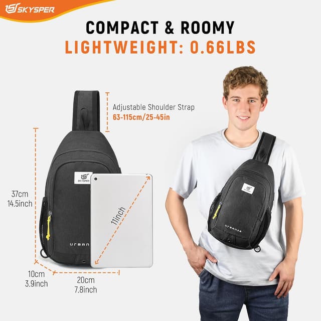 Thumbnail 5 de SkySPER Schultertasche RFID Sling Bag