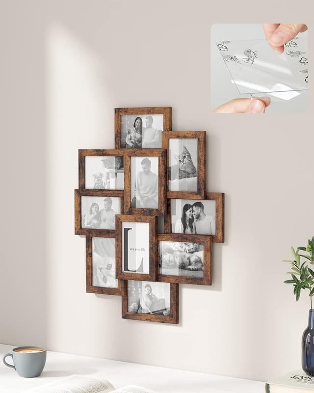 Detalle 2 de SONGMICS RPF020X01 collage frame 10×4x6 photos 🖼