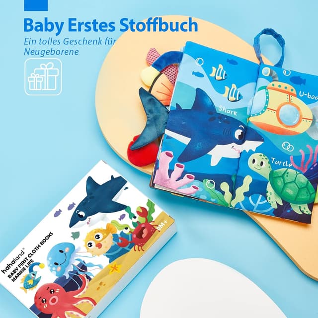 Detalle 2 de Baby Stoffbuch ab 0 Monaten für Lernen