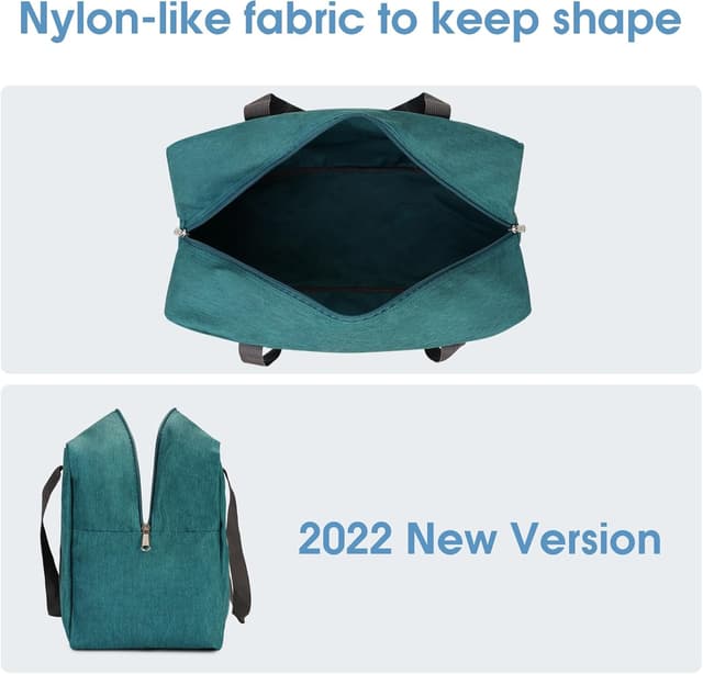 Detalle de Teal 20L Foldable Underseat Travel Duffel Bag (40x30x20cm) for Ryanair cabin bags