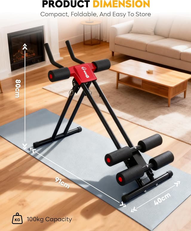 Detalle 2 de GuuG Bauchtrainer für Bauchtraining bis 100 kg