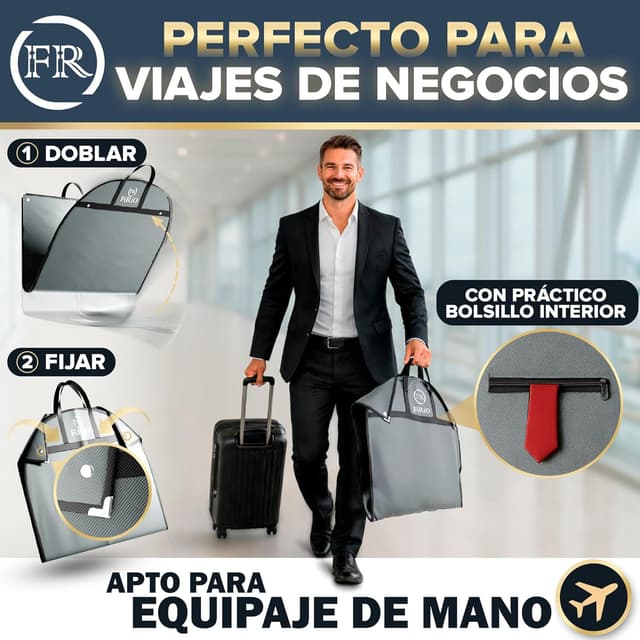 Detalle 2 de FiRiO Portatrajes plegable 100x60cm