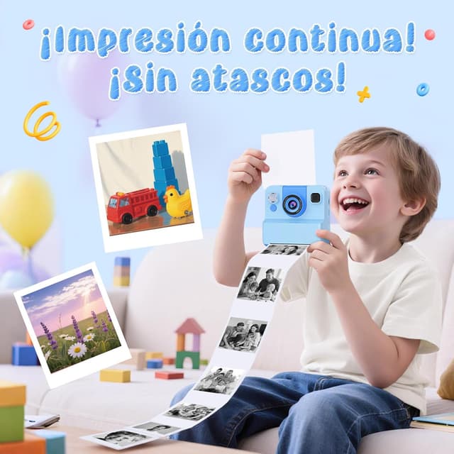 Thumbnail 4 de Yidoroye Macchina Fotografica Bambini con stampa istantanea, 2.4" HD 1080P e 32GB