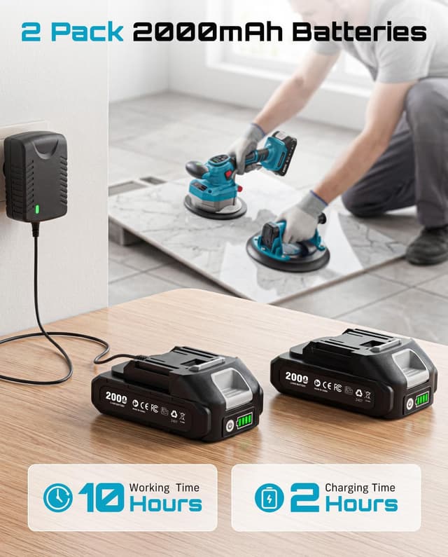 Thumbnail 6 de SEESII Fliesenrüttler Akku Kombi 10 Gänge