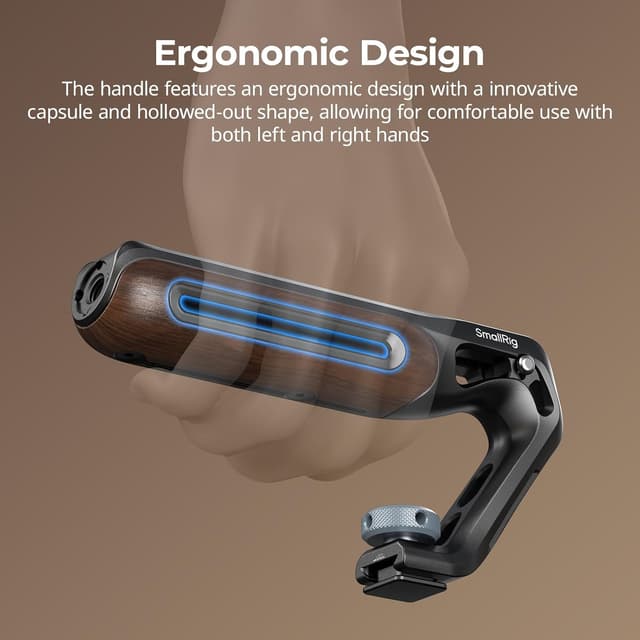 Detalle de SMALLRIG 5250 Holz-Top-Griff 165 mm