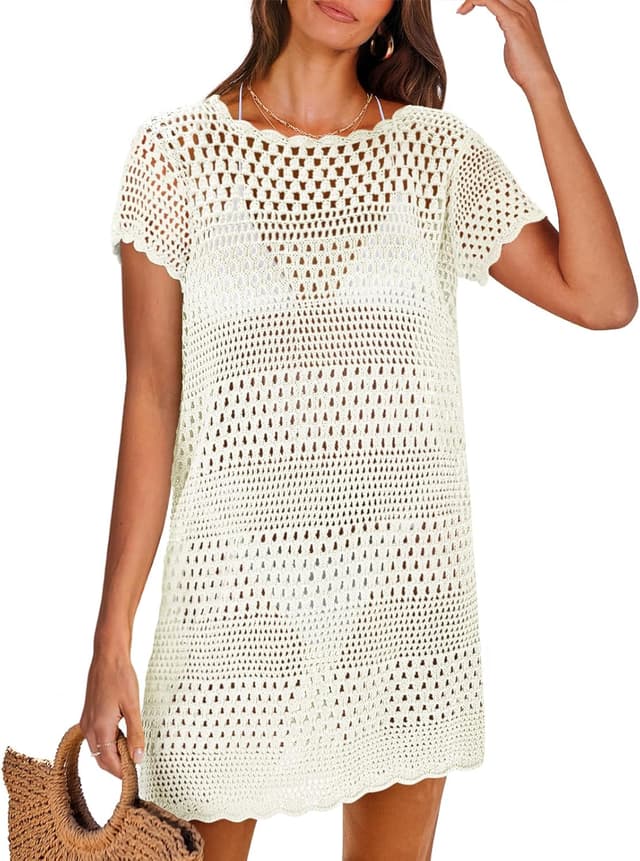 Detalle de ANRABESS Swimsuit Cover Up Crochet Dress S-XXL