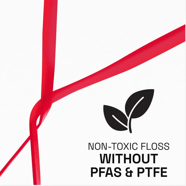 Detalle de REACH Waxed Dental Floss (Cinnamon) — Shred-Resistant Plaque Remover, 55 yd per pack (6 Pack)