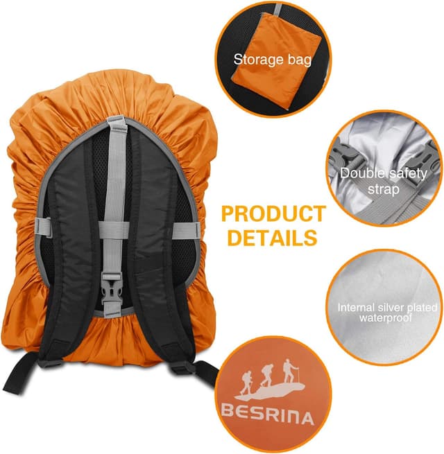 Detalle 2 de Rain cover for rucksacks 15-90L
